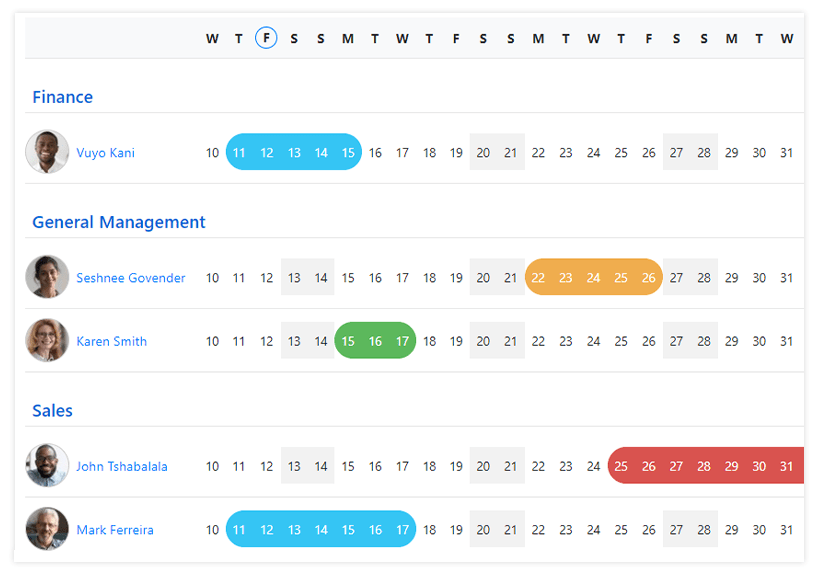 Personalise your LeavePro profile