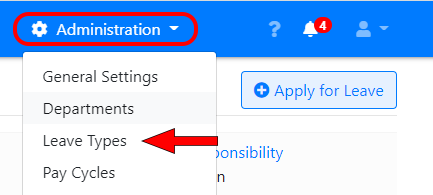 View leave types in LeavePro