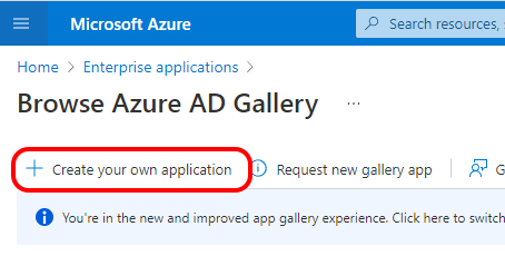 Azure - Create your own application